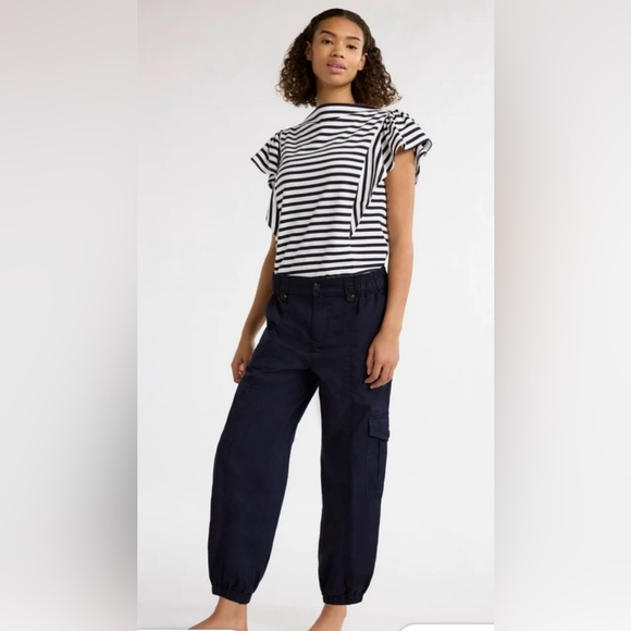 NWT Free Assembly Navy Joggers, Medium - Picture 14 of 14